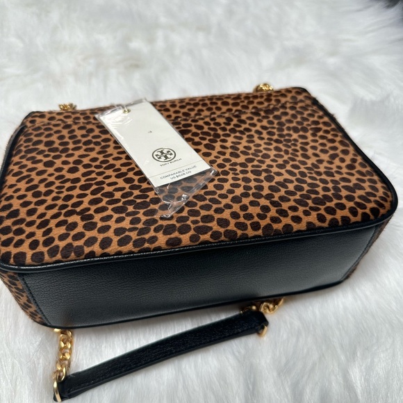 NWT Authentic Tory Burch Willa Shoulder/Crossbody Bag in Leopard Print - Picture 6 of 7